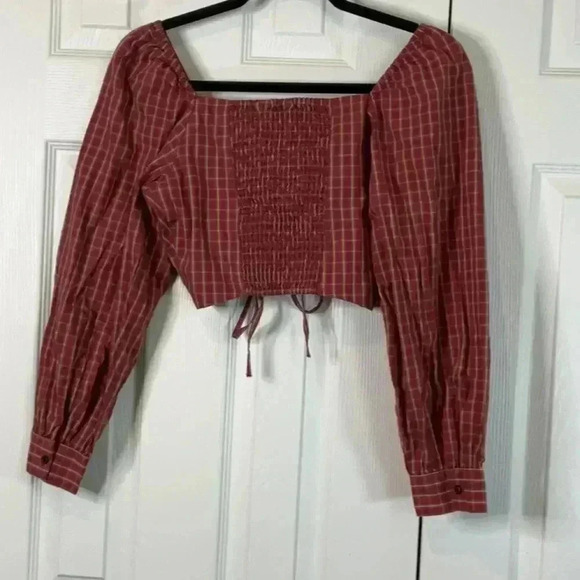 LEVIS DEVIN BLOUSE RED SIZE XS - Picture 8 of 9